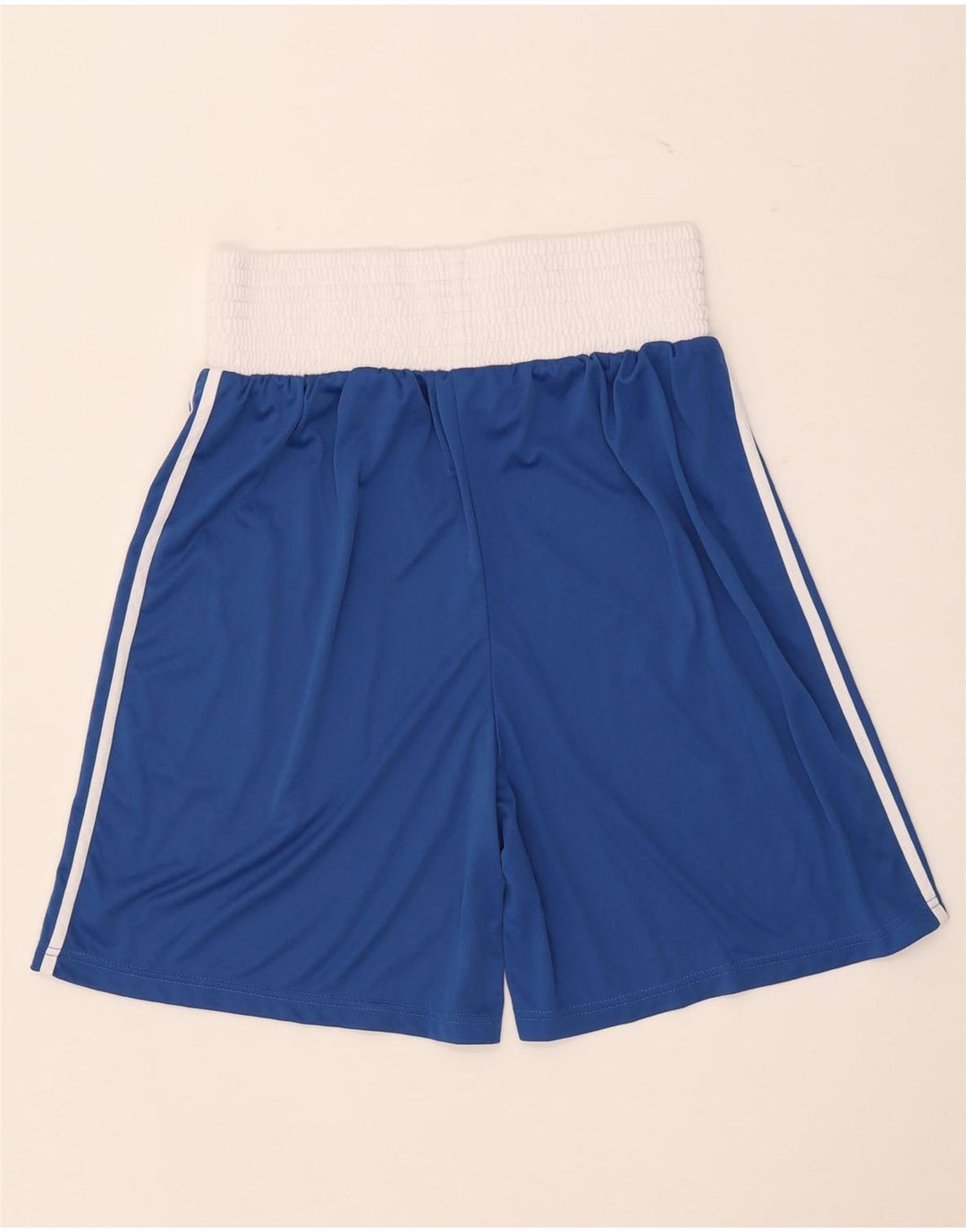 Adidas Hombre Boxeo Deporte Shorts Grande Azul Colorblock Poliéster