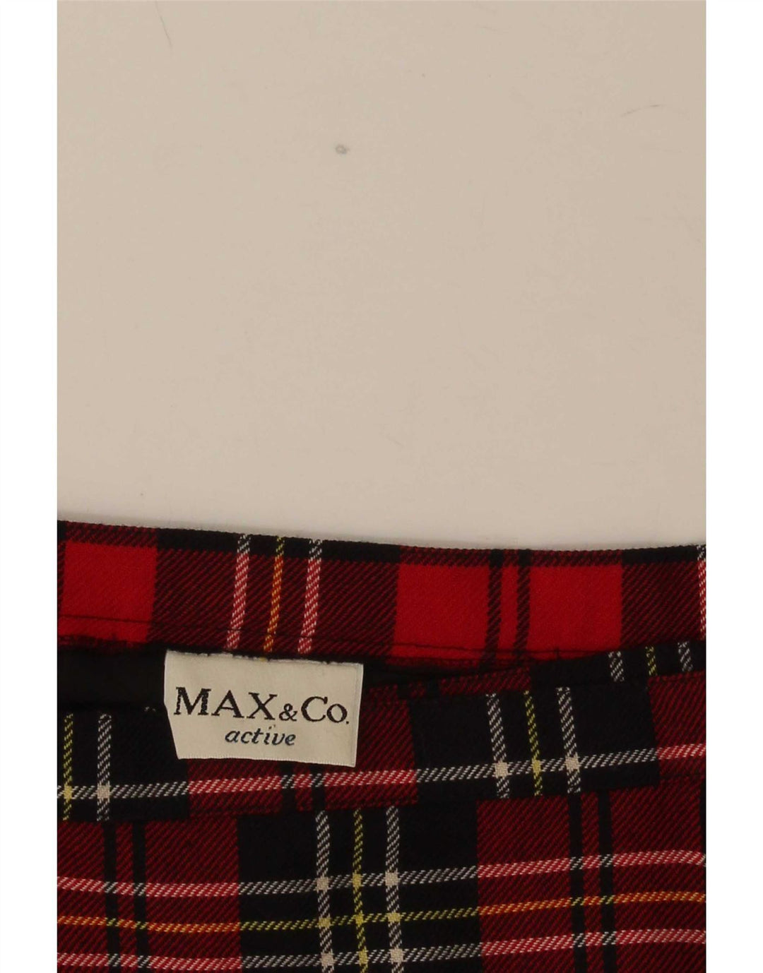 Max & Co. Minifalda cruzada para mujer W28 Cuadros rojos medianos