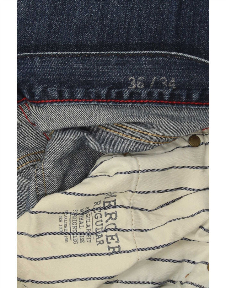 Tommy Hilfiger Vaqueros rectos regulares para hombre W36 L34 Algodón azul