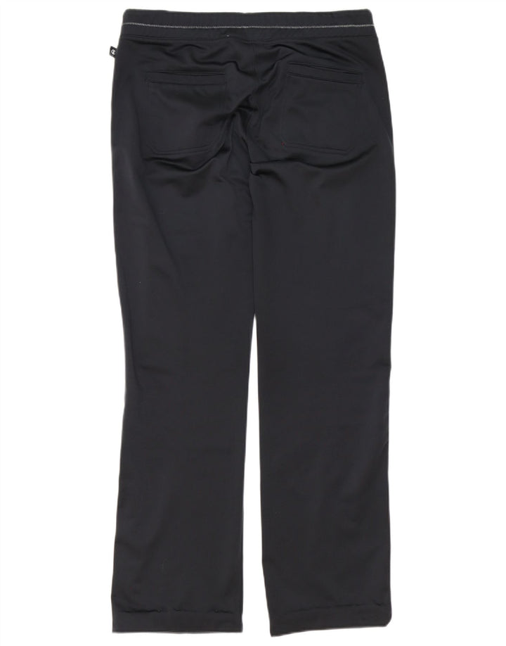 Champion Pantalones De Chándal Para Mujer UK 44 Grande Poliéster Negro