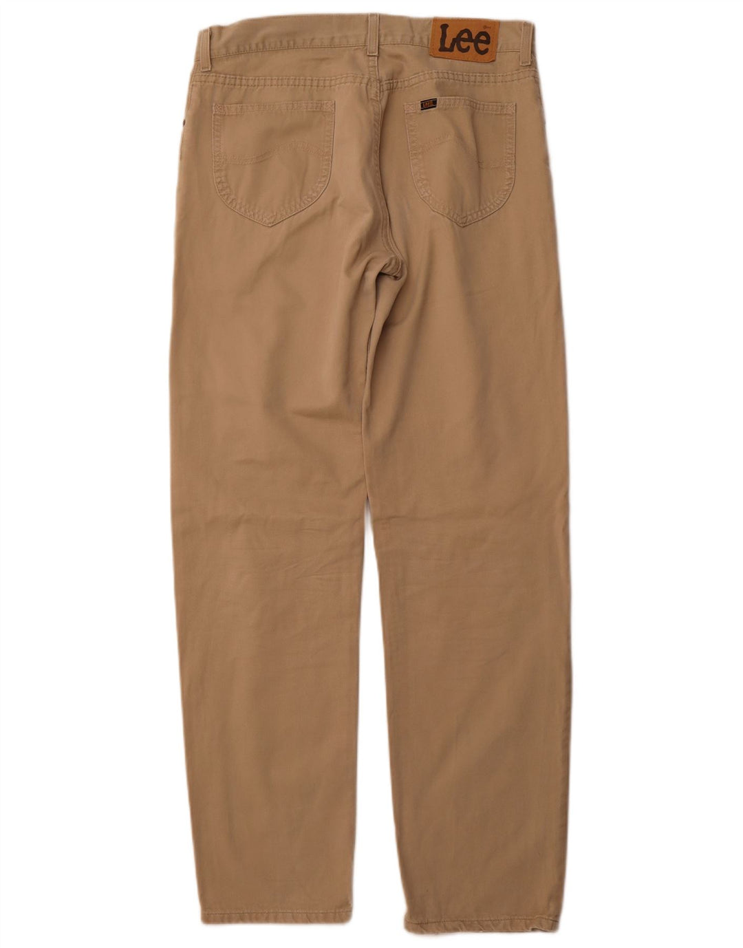 Lee Mens Tapered Casual Pantalones W34 L34 Algodón Beige