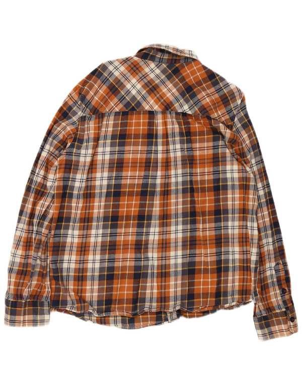Camisa de franela de corte regular para hombre de Mountain Warehouse 3XL Algodón a cuadros marrón