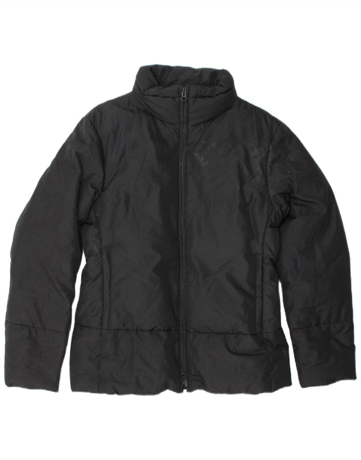 SISLEY Chaqueta acolchada para mujer UK 44 Mediana Negro Poliéster