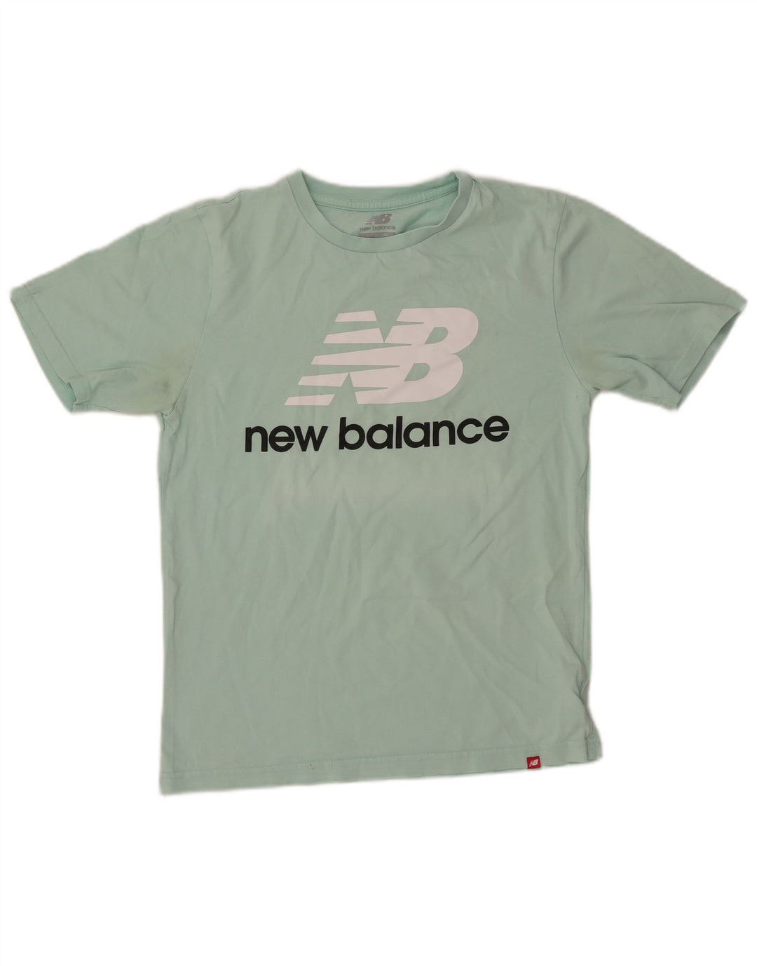 NEW BALANCE Camiseta gráfica para mujer Top UK 44 Algodón verde medio