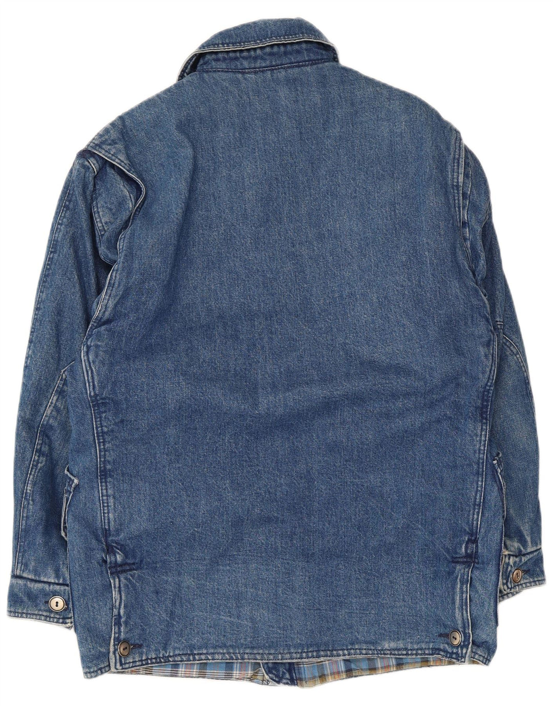 POP 84 Abrigo vaquero Sherpa para hombre ES 36 Pequeño Poliéster azul