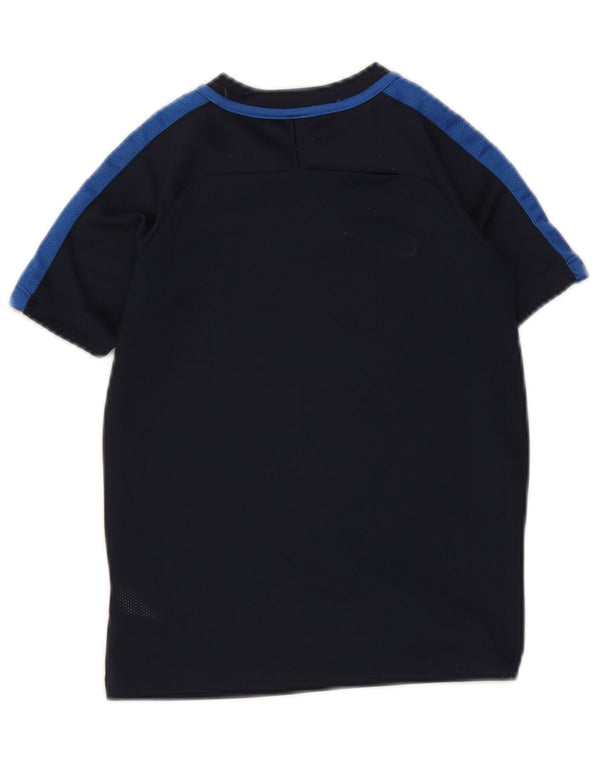 Nike Camiseta Dri Fit para niños 6-7 años XS Azul marino Colorblock Poliéster