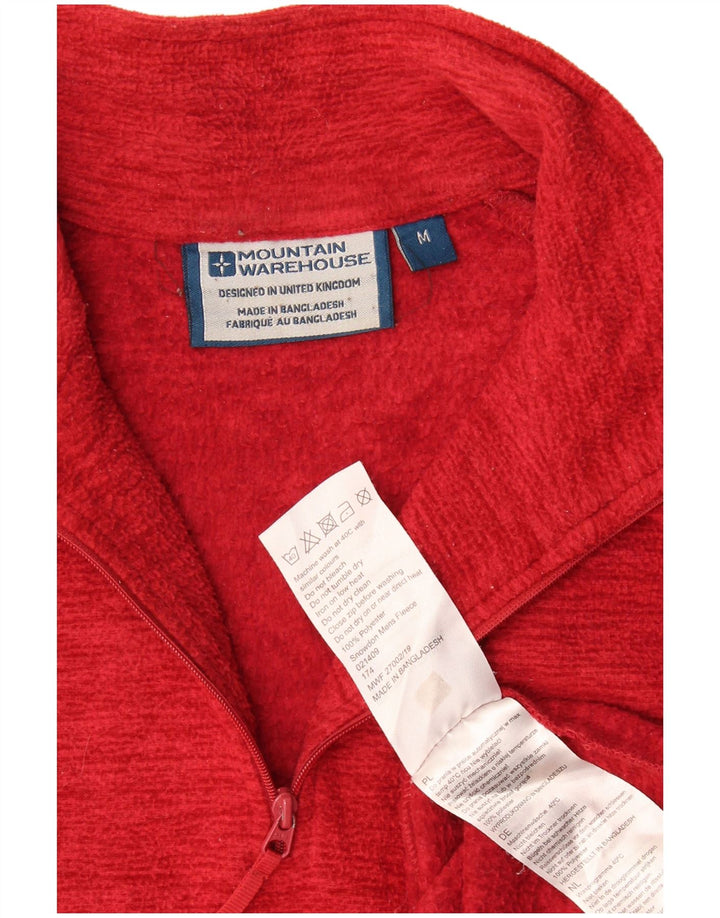 Jersey de forro polar con cuello y cremallera para hombre de Mountain Warehouse Poliéster moteado rojo medio