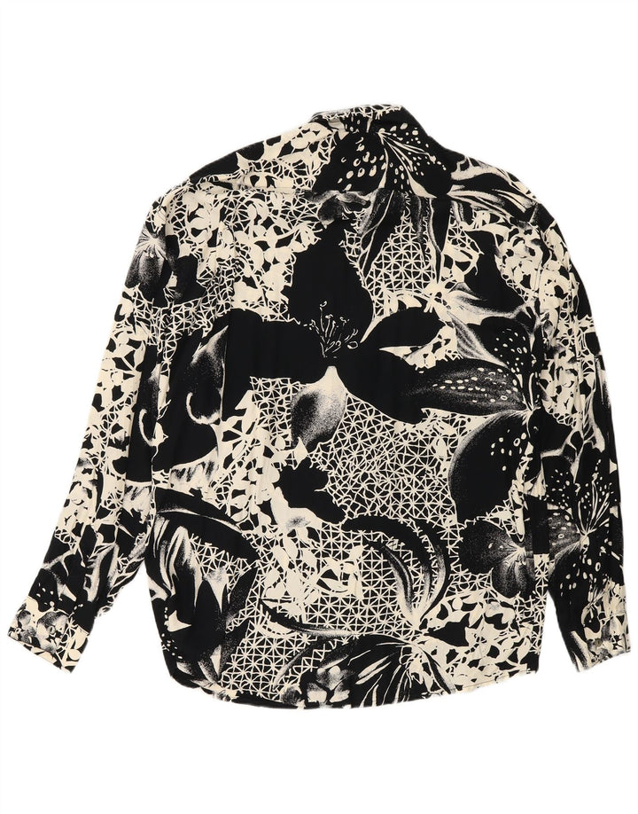 Tipo' S Camisa para hombre grande negra floral