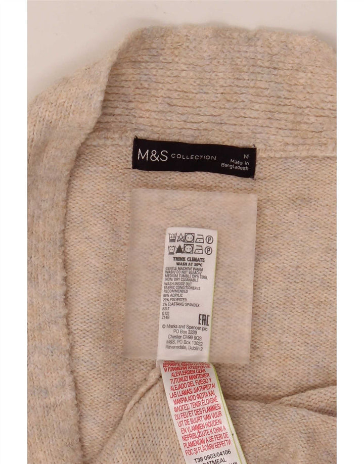 Marks & Spencer - Cárdigan largo para mujer, talla 40, color beige medio