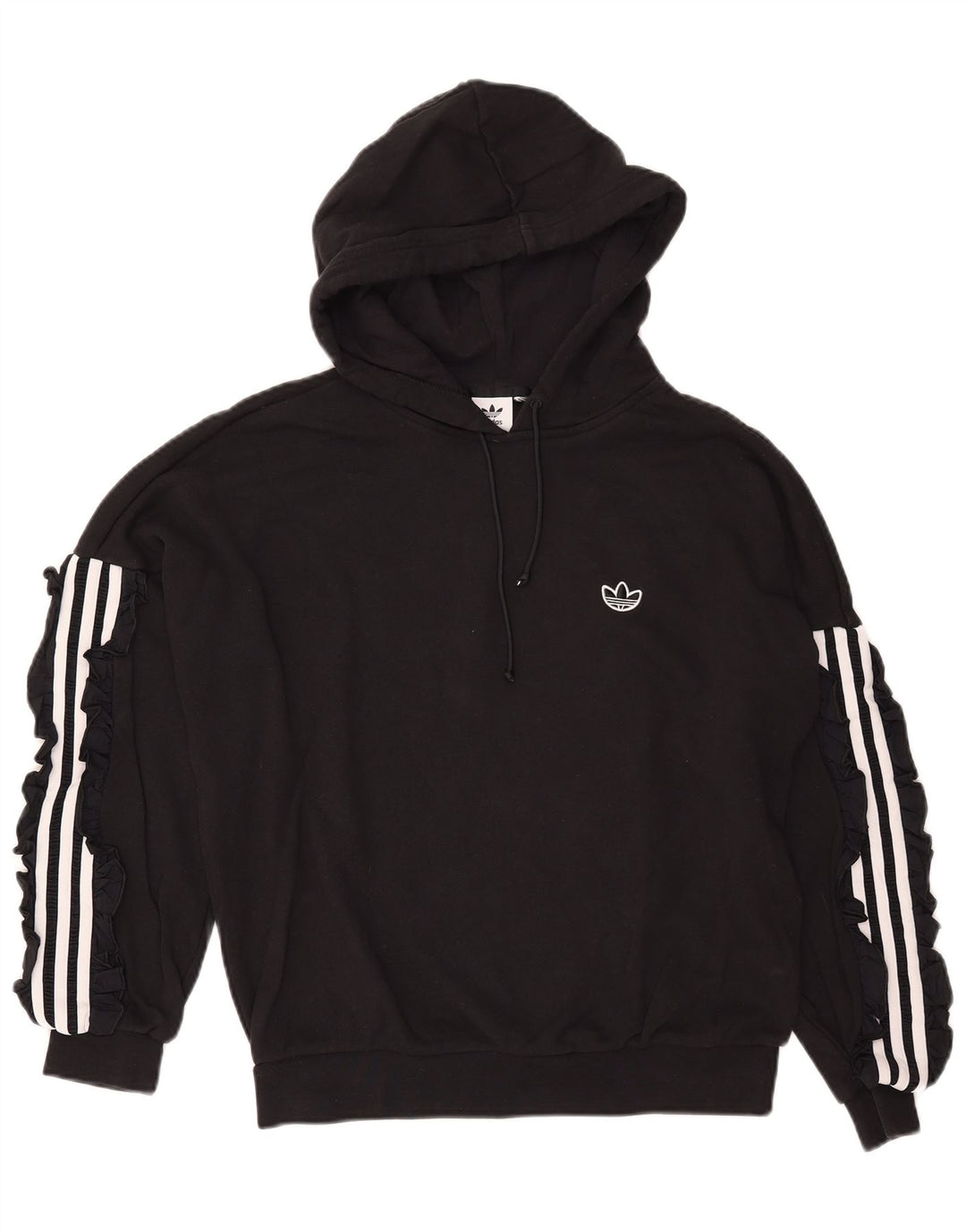 ADIDAS Jersey con capucha de gran tamaño para mujer Reino Unido 46 Grande Negro