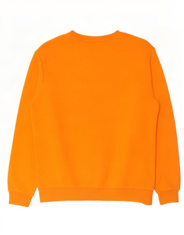 Puma Hombre Sudadera Gráfica Jumper Algodón Naranja Mediano