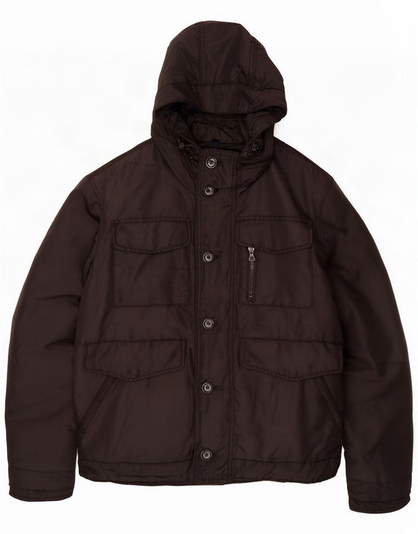 Chaqueta cortavientos con capucha para hombre Geox UK 44 2XL Negro