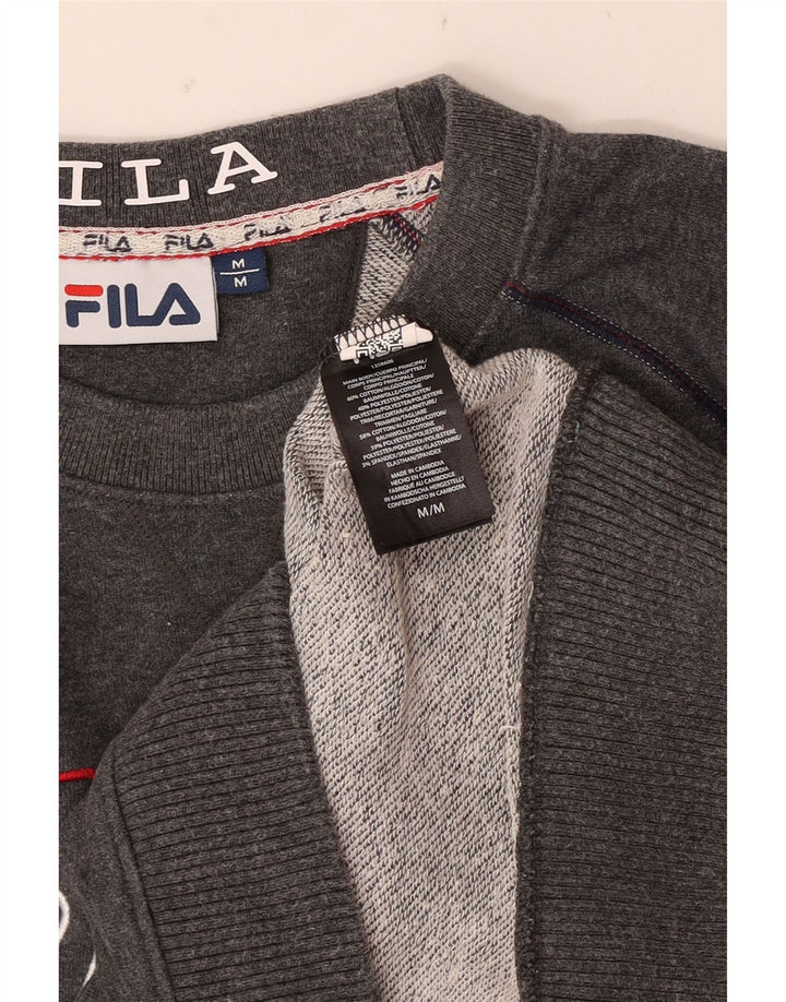 Fila Hombre Graphic Sudadera Jumper Algodón Gris Medio