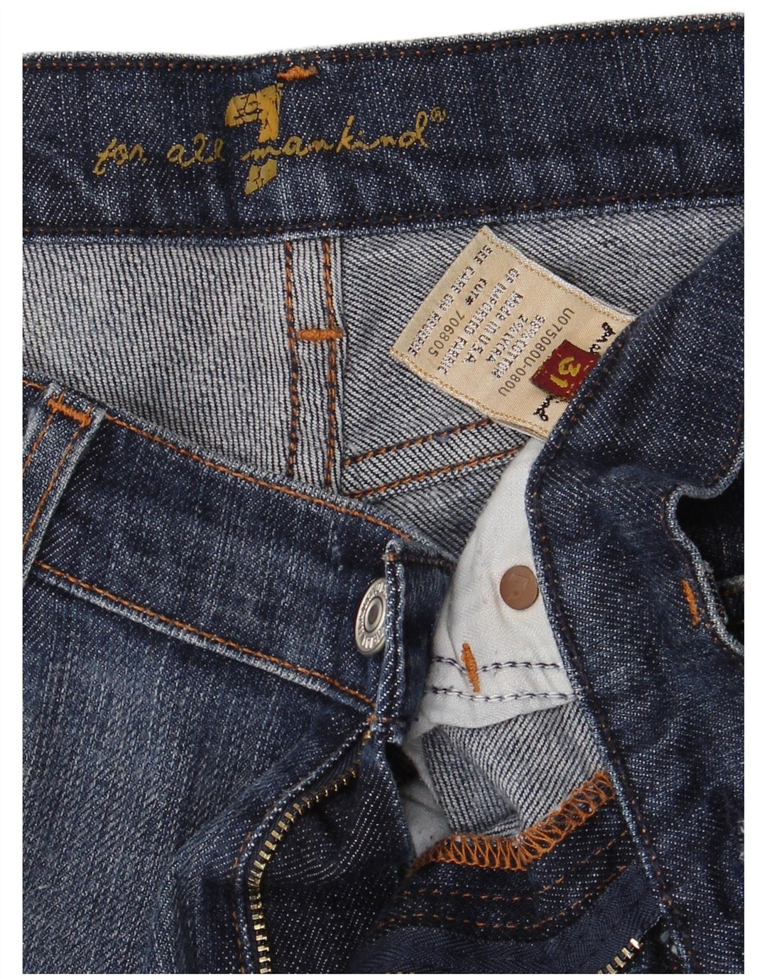 Vaqueros Bootcut para mujer 7 For All Mankind W31 L30 Algodón azul