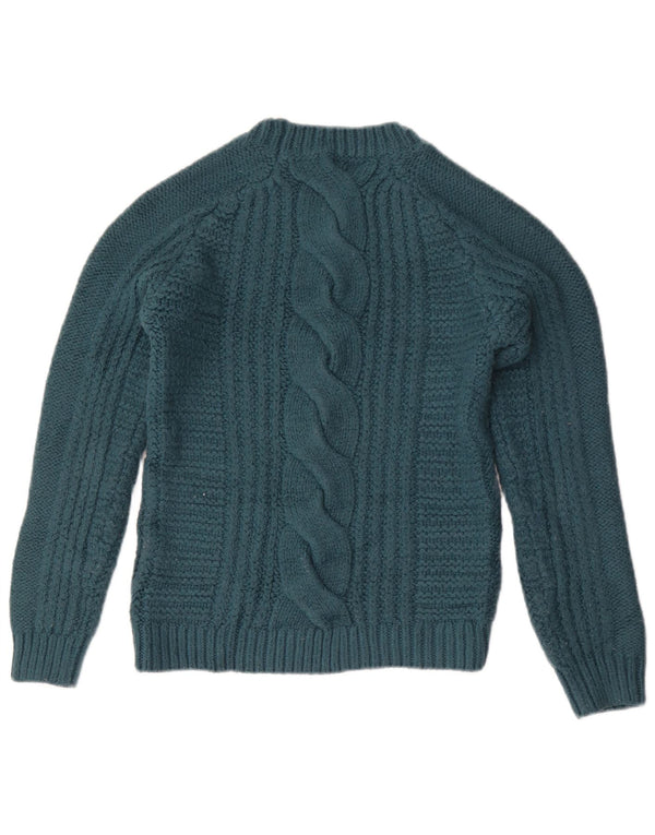 Suéter tipo jersey con cuello redondo para mujer de Fat Face UK 6 XS Acrílico verde
