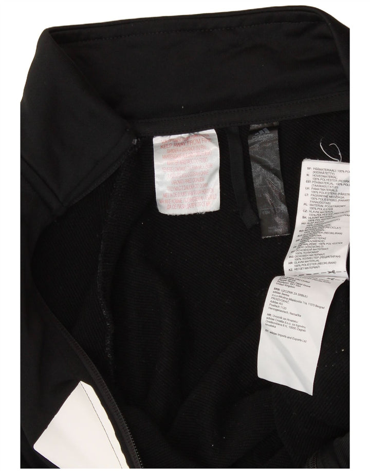 ADIDAS Chaqueta de chándal con estampado gráfico para niños 14-15 años Bloque de color negro