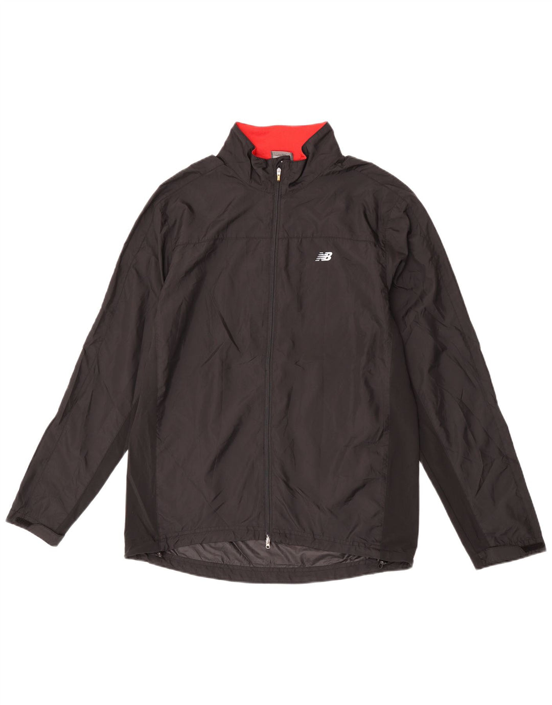 New Balance Mens Chándal Top Chaqueta Grande Poliéster Negro