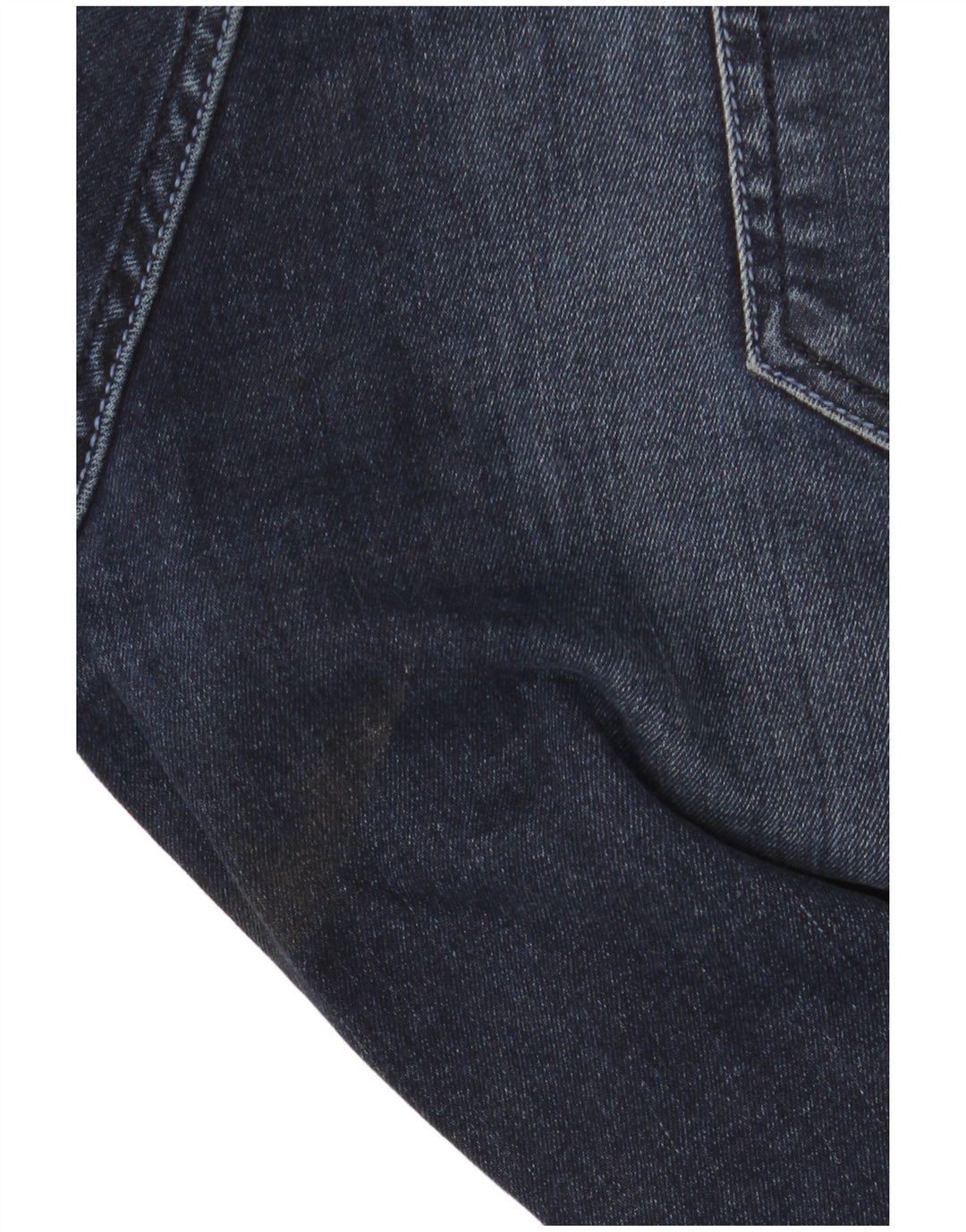 French Connection Vaqueros ajustados desgastados para hombre W36 L28 Algodón azul marino