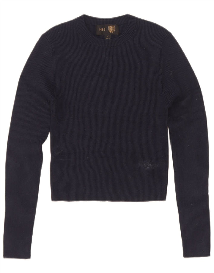 Marks & Spencer Top corto para mujer UK 4 XS Azul marino