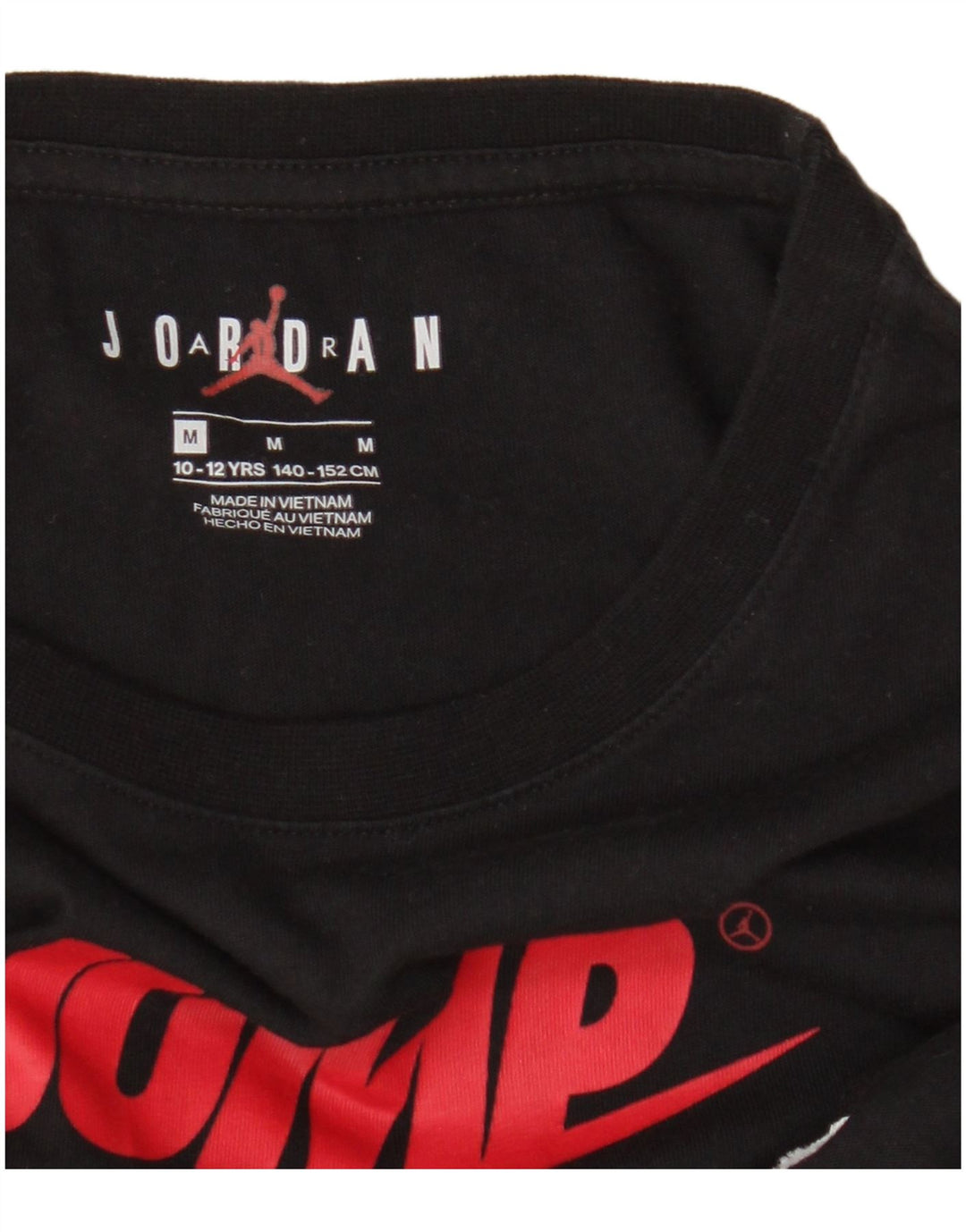 Jordan Boys Graphic Top Manga Larga 10-11 Años Mediano Negro