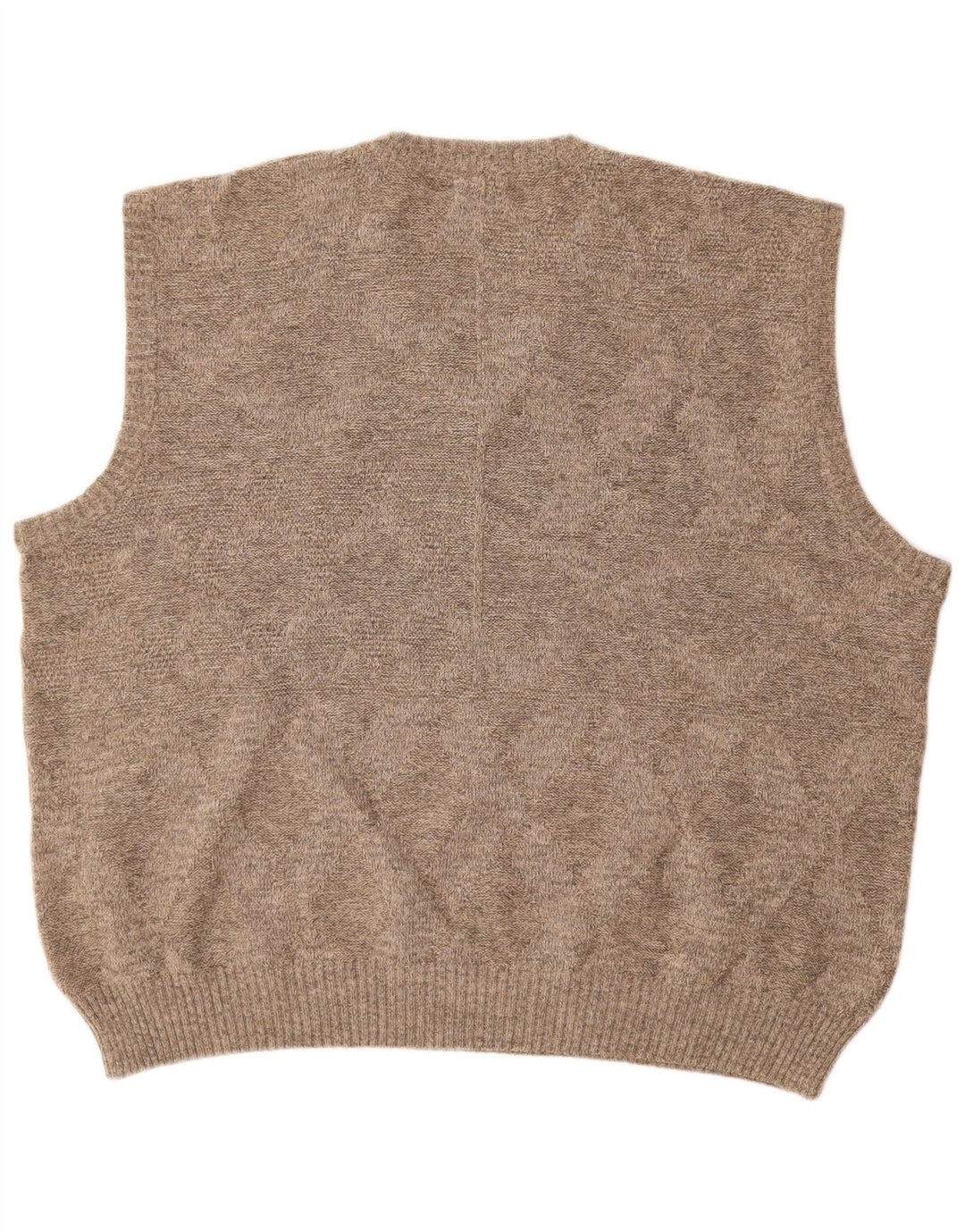 Canda Chaleco para hombre Camiseta sin mangas 2XL Acrílico beige