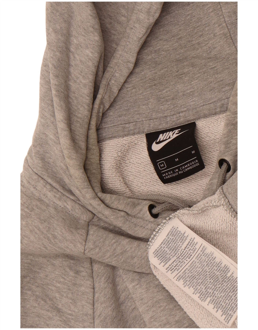 Sudadera con capucha Nike para hombre - Jersey de algodón moteado en gris medio