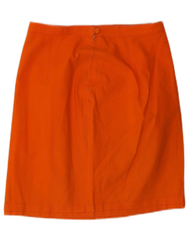 Vintage Mujer Mini Falda W24 XS Naranja