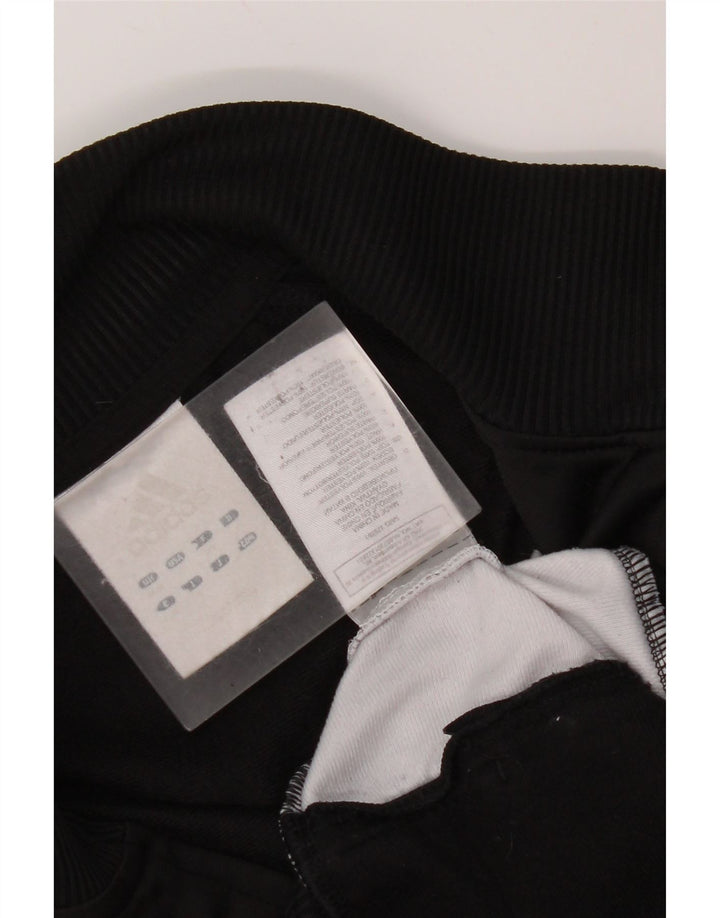 Adidas Hombre Chándal Top Chaqueta Mediano Negro Colorblock Poliéster