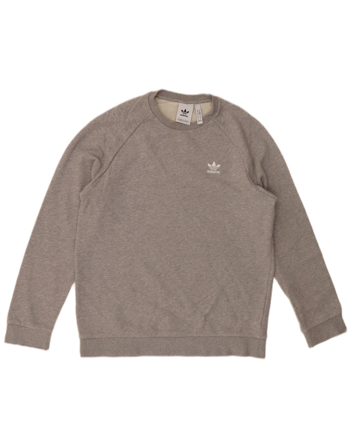Sudadera ADIDAS Hombre Jumper Gris Medio Algodón