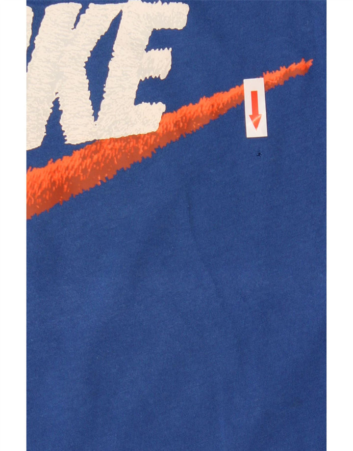 Nike - Camiseta gráfica para hombre, talla grande, algodón azul