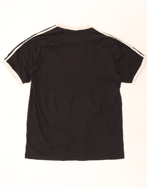 Adidas Hombre Camiseta Top XL Negro Colorblock Algodón