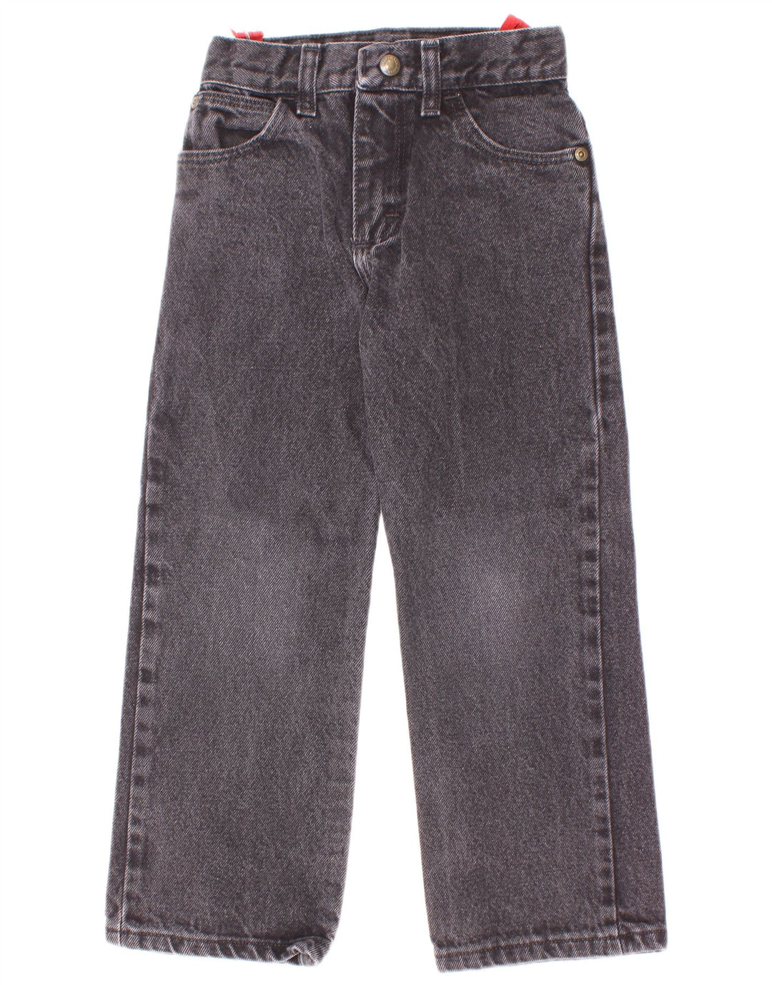 Wrangler Vaqueros ajustados para niños 7-8 años W22 L20 Algodón gris