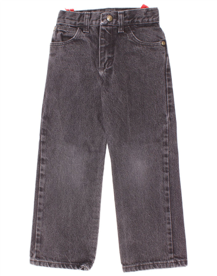 Wrangler Vaqueros ajustados para niños 7-8 años W22 L20 Algodón gris