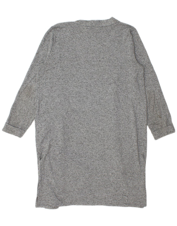 Lipsy Cárdigan largo para mujer, talla 46, poliéster moteado gris grande
