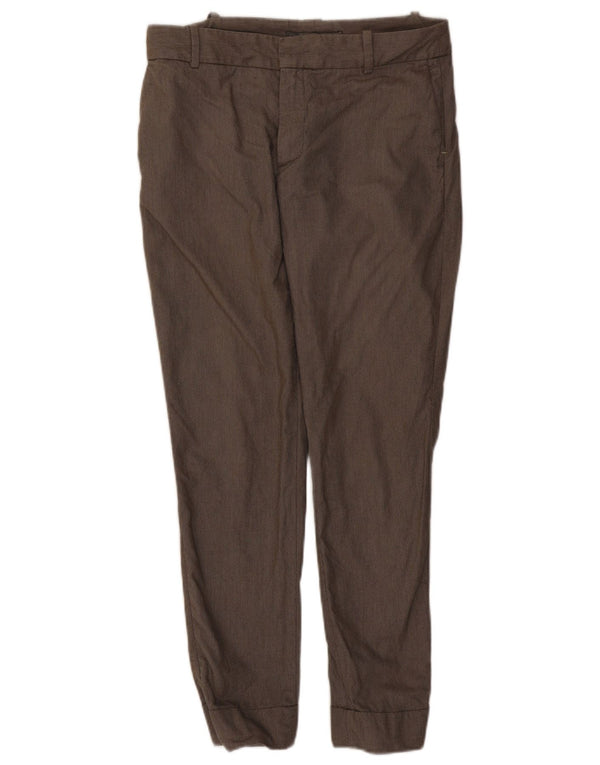Zara Mujer Mid Rise Joggers Chinos Pantalones Grandes W30 L27 Marrón