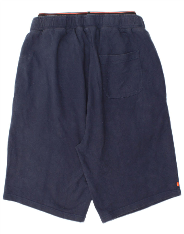 Superdry Pantalones cortos deportivos de corte regular para hombre, talla pequeña, azul marino