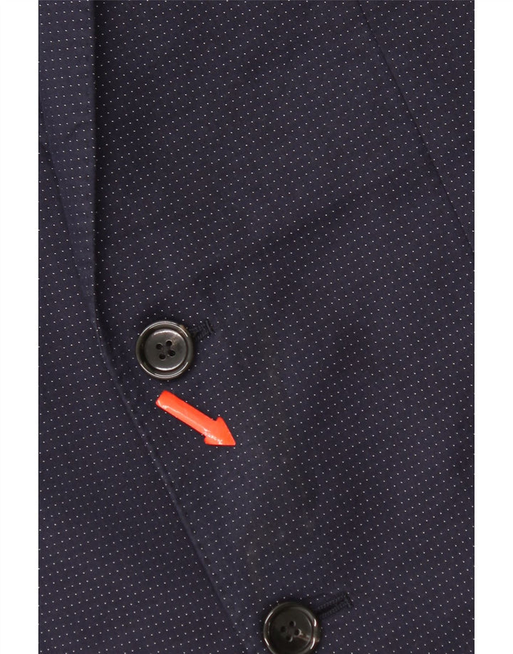 J. Crew Chaqueta tipo blazer Ludlow de 2 botones para hombre UK 36 Small Azul marino manchado