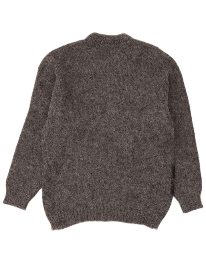 Nagpal Jersey De Cuello Redondo Para Hombre Gris Medio Geométrico