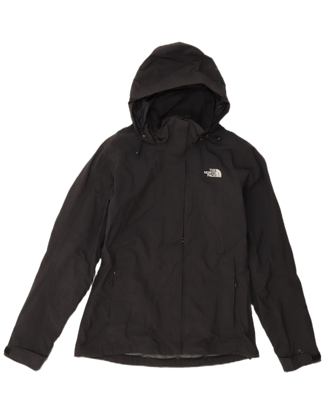 The North Face Chaqueta impermeable con capucha para mujer UK 10 Small Black Nylon