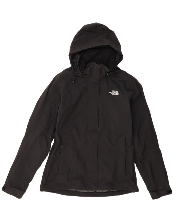 The North Face Chaqueta impermeable con capucha para mujer UK 10 Small Black Nylon