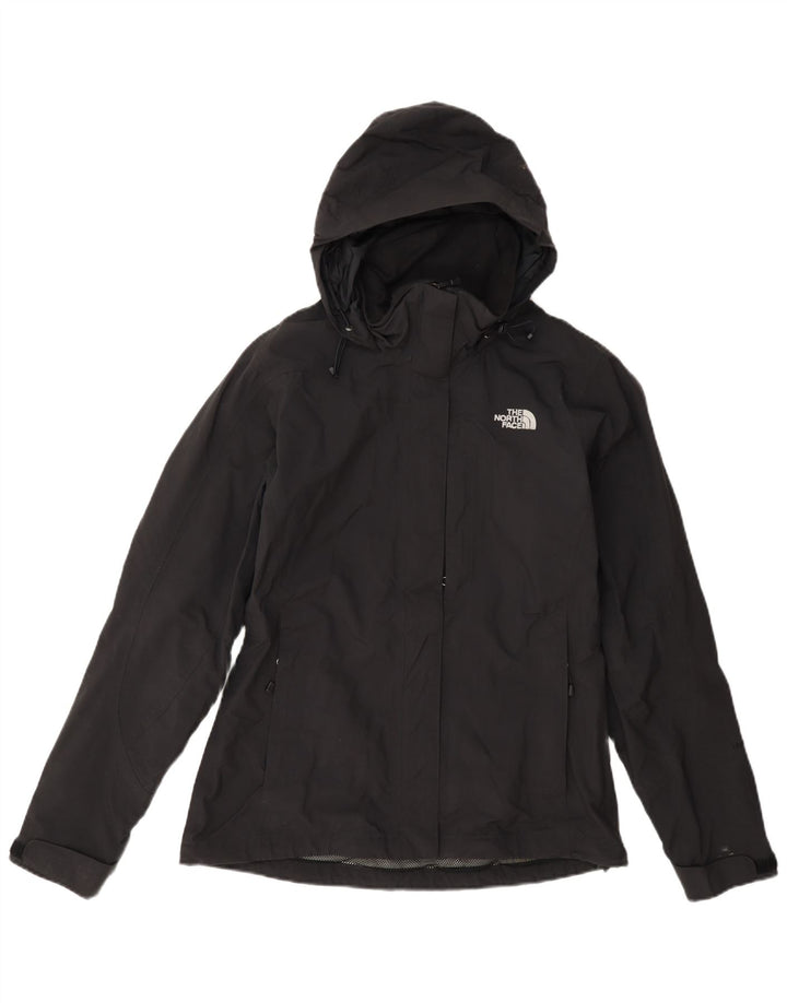 The North Face Chaqueta impermeable con capucha para mujer UK 10 Small Black Nylon