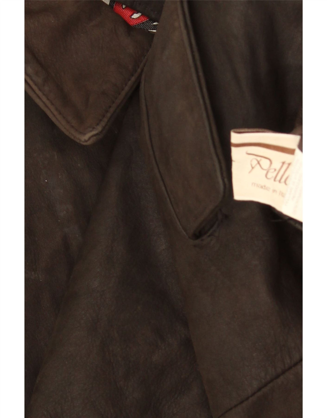 VINTAGE Chaqueta de cuero para mujer EU 44 XL Cuero marrón