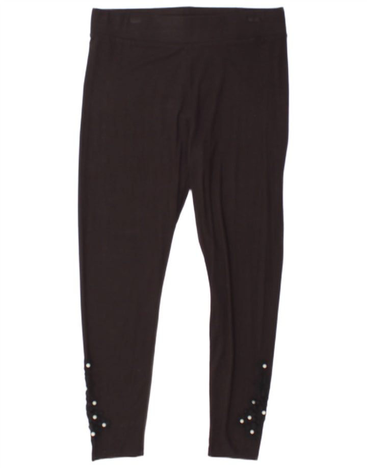 MARKS & SPENCER Leggings para mujer UK 46 Grande Viscosa negra