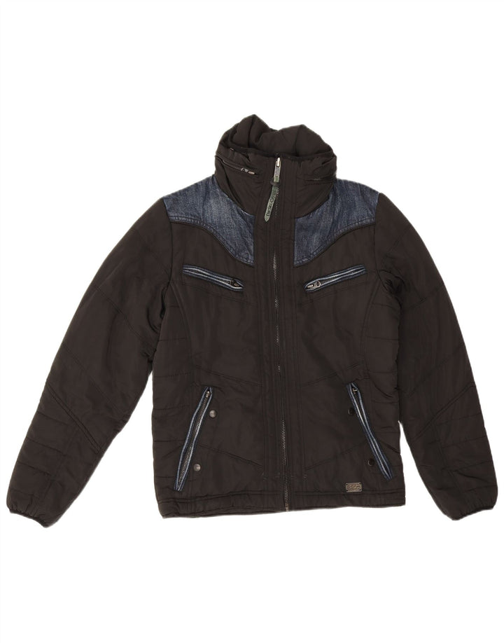 Diesel Chaqueta Acolchada Extragrande con Capucha para Mujer UK 6 XS Negro