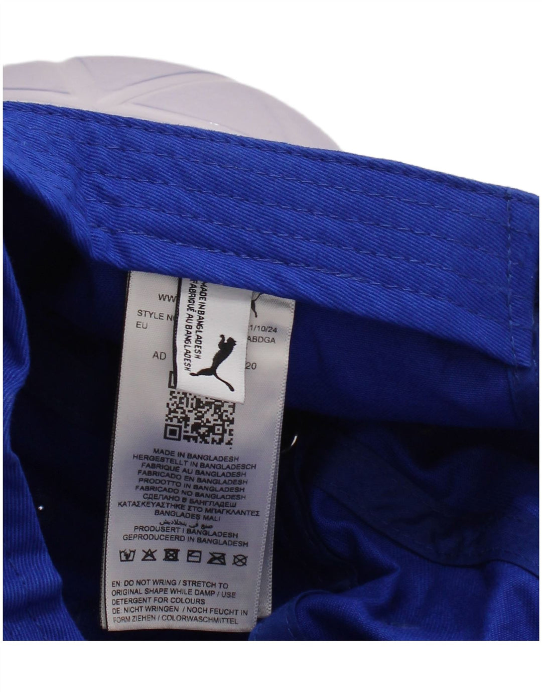 Gorra de béisbol Puma para niño, talla única, algodón azul