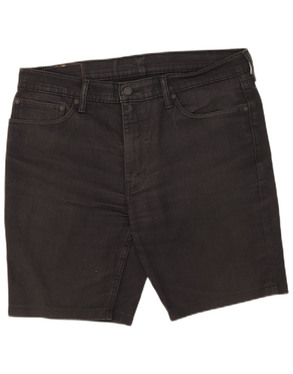 Levi's Mens 511 Denim Shorts W36 Grande Algodón Negro