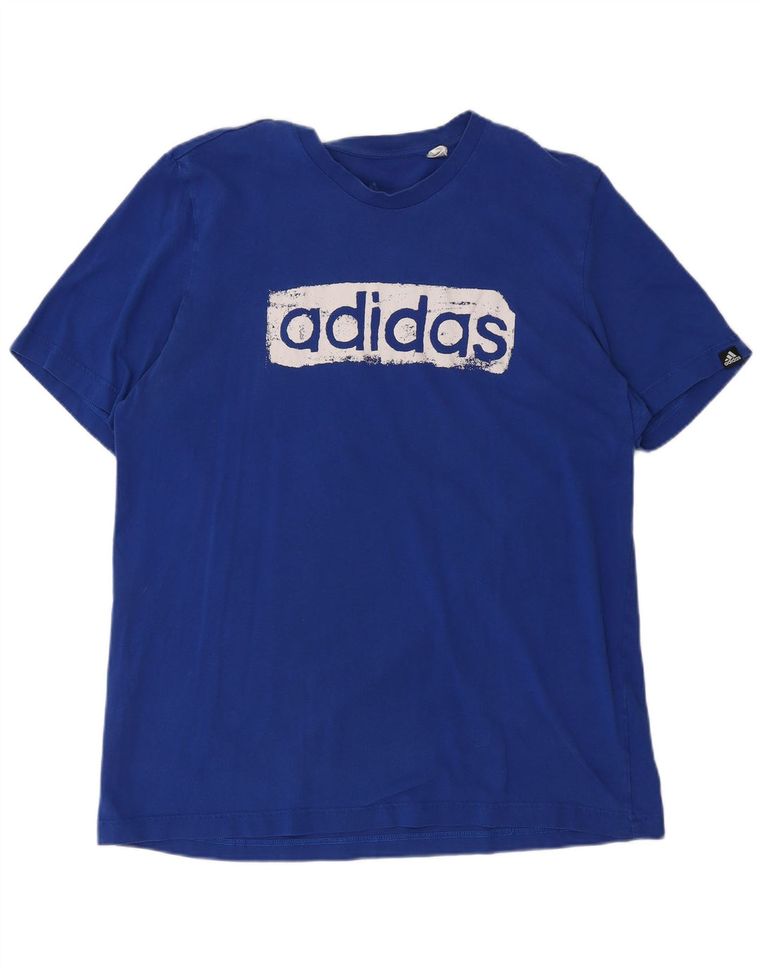 ADIDAS Camiseta gráfica para hombre Top Algodón azul medio