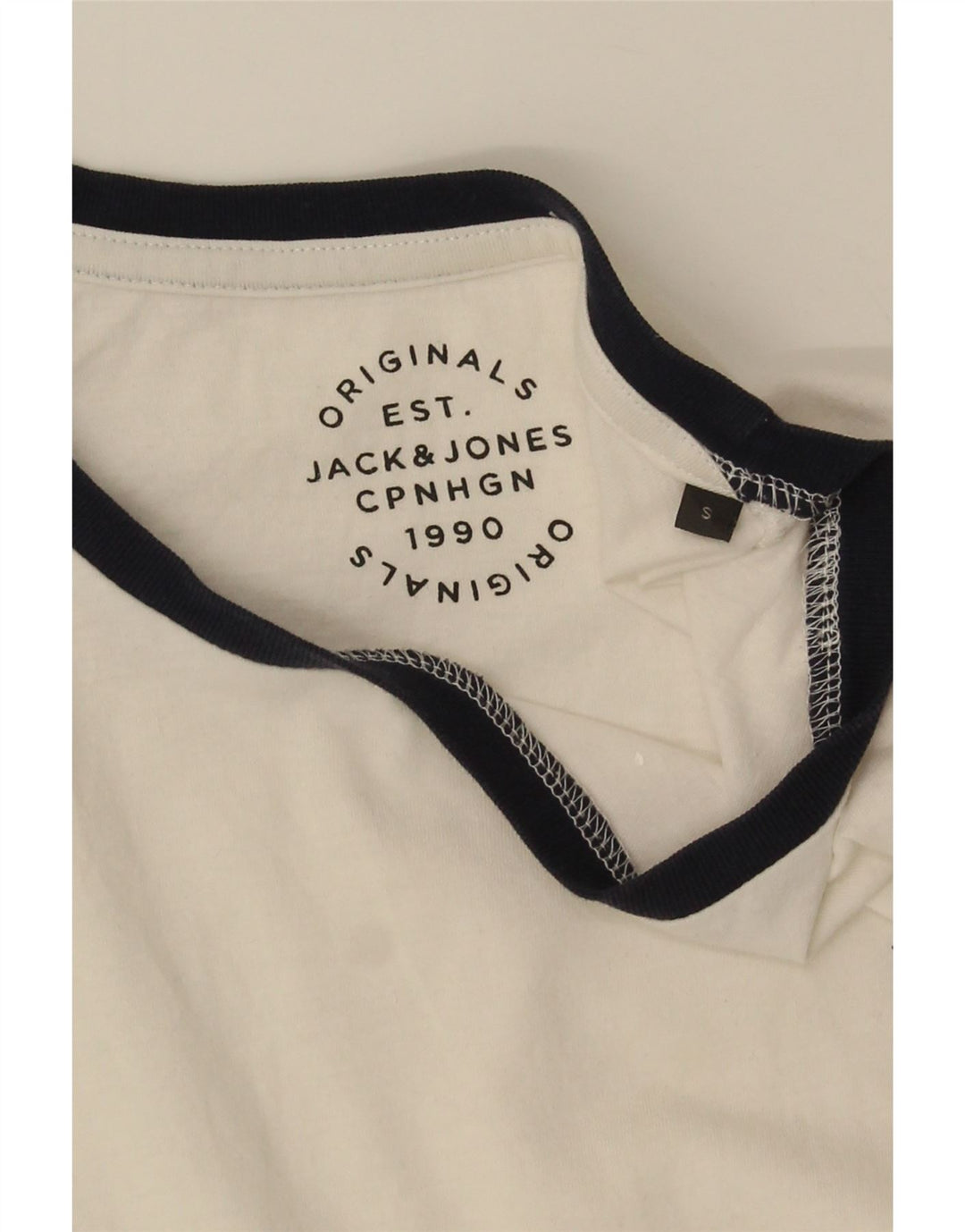 Jack & Jones Hombre Camiseta Top Small Blanco