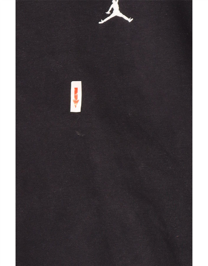 Jordan Hombre Sudadera Jumper Pequeño Algodón Negro
