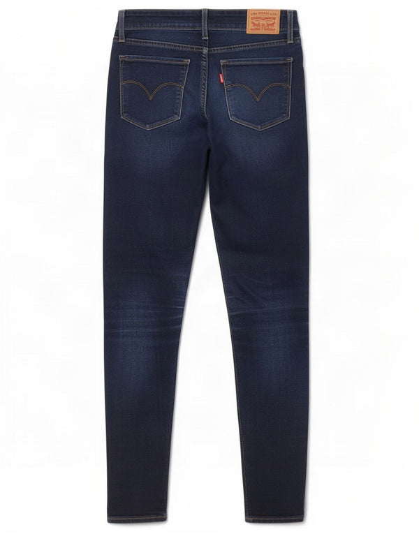 Levi's Mujer 711 Skinny Jeans W26 L30 Algodón Azul Marino